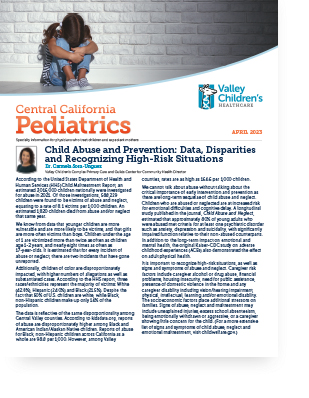 April 2023 Edition of Central California Pediatrics cover