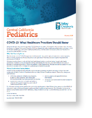 Central California Pediatrics March 2020 Edition